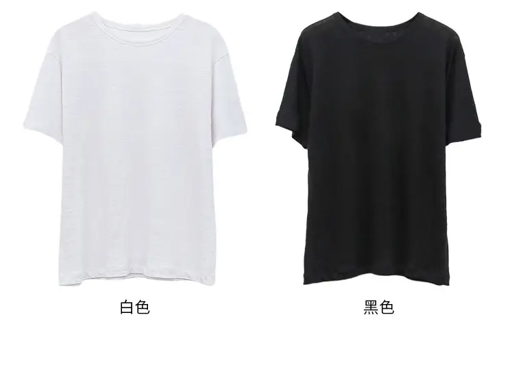 Linen Linen V-Neck T-Shirt Lavender — feature 32