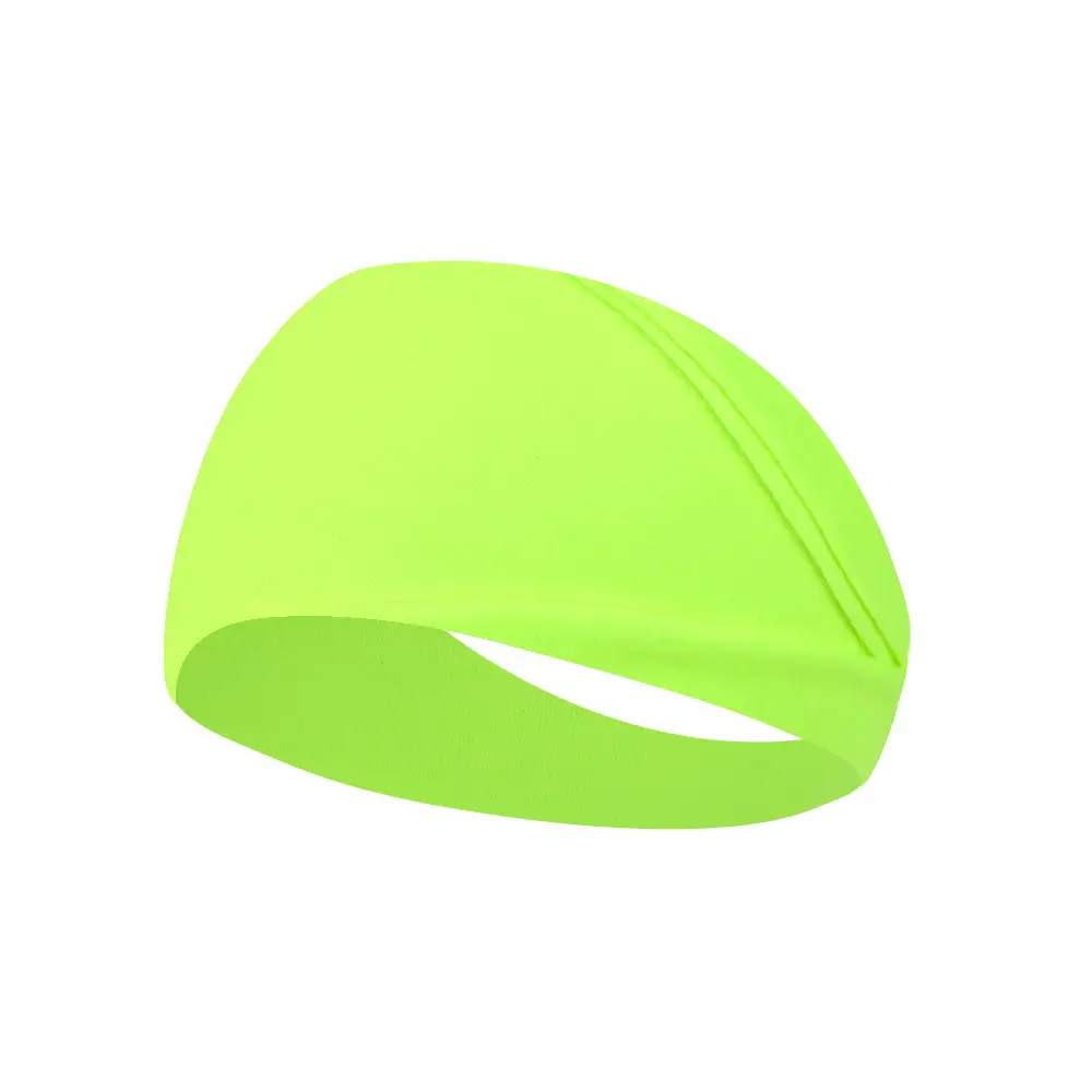 Green Cotton Yoga Sweat Band for Men Women Running Fitness
