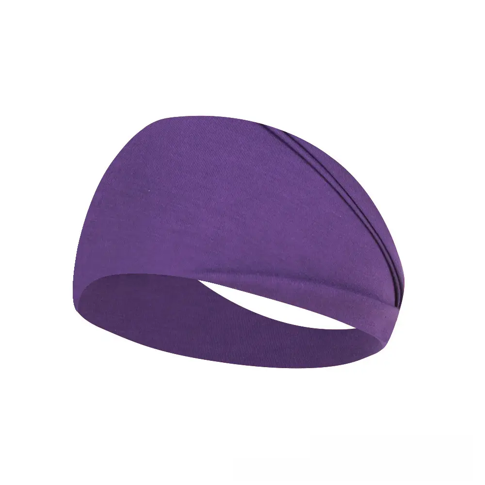 Green Cotton Yoga Sweat Band for Men Women Running Fitness