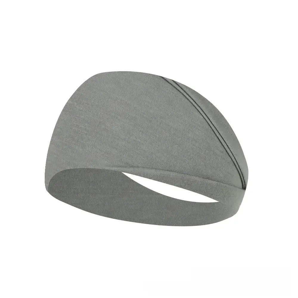 Green Cotton Yoga Sweat Band for Men Women Running Fitness