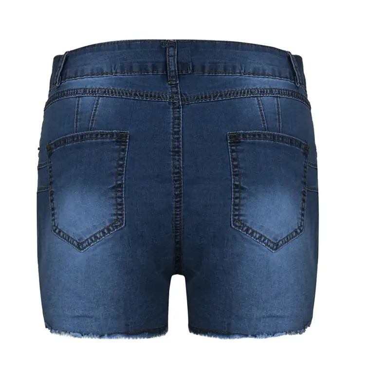 Ripped Tassel Denim Shorts for Women Elastic Slim Fit — feature 9