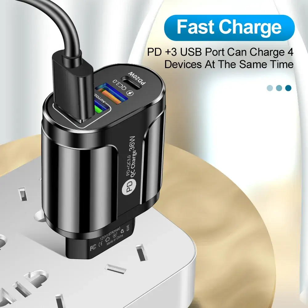 UKCA 36W PD Charging Phone Charger 2.4A - Image 5