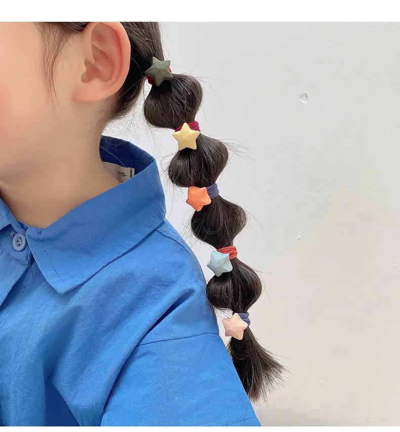 Children's Rubber Hair Bands for Girls - Colorful & Soft — feature 7