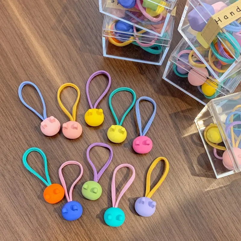 Children's Rubber Hair Bands for Girls - Colorful & Soft - Image 11