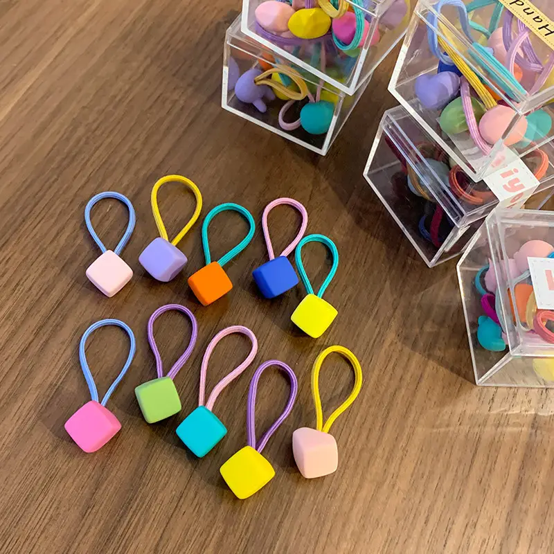 Children's Rubber Hair Bands for Girls - Colorful & Soft - Image 2