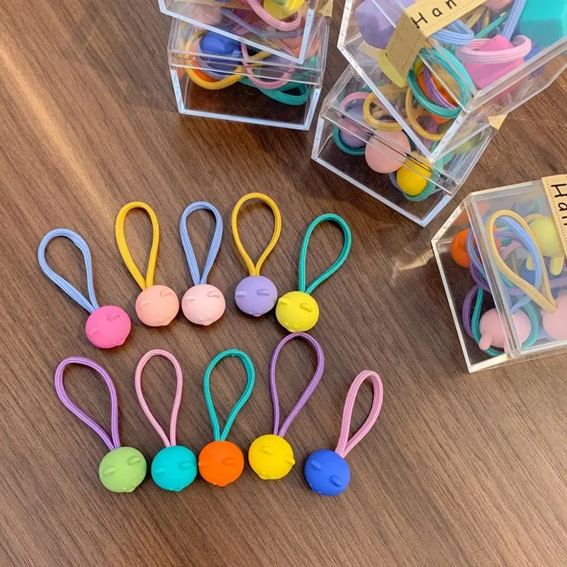 Children's Rubber Hair Bands for Girls - Colorful & Soft - Image 4