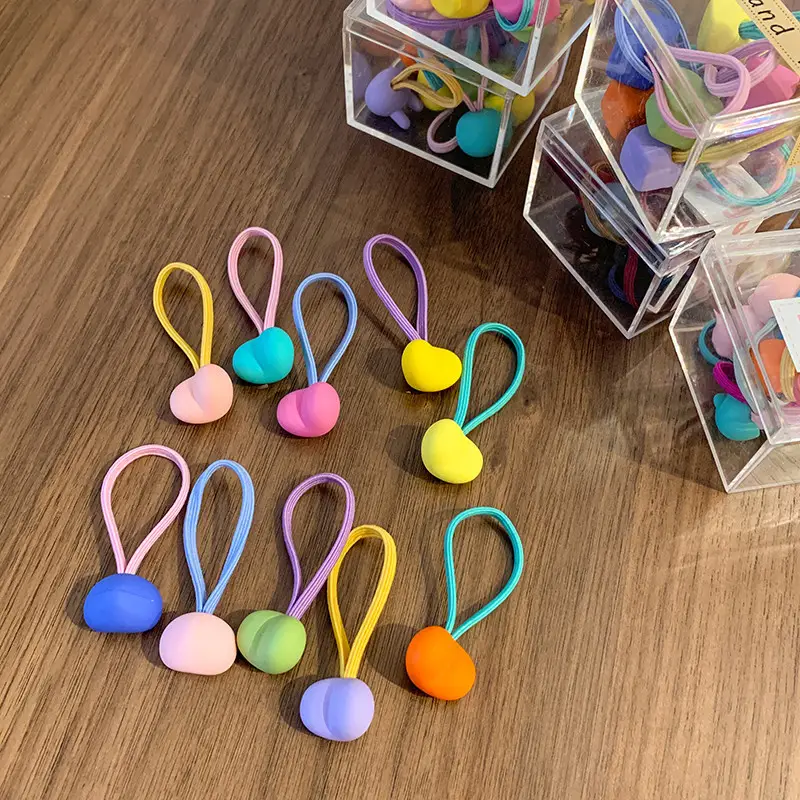 Children's Rubber Hair Bands for Girls - Colorful & Soft - Image 6