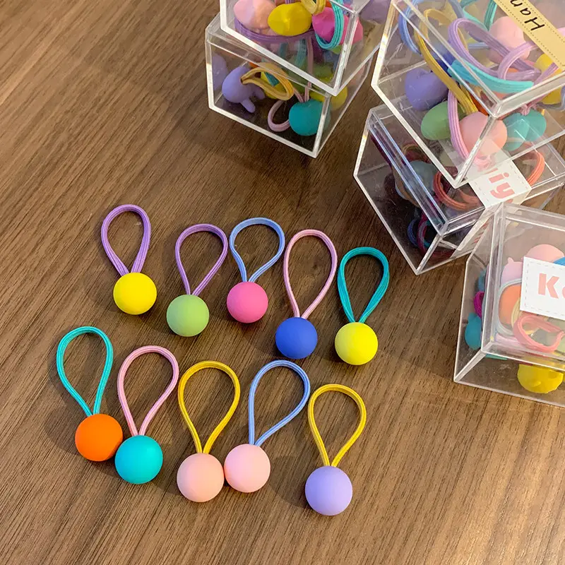 Children's Rubber Hair Bands for Girls - Colorful & Soft - Image 7