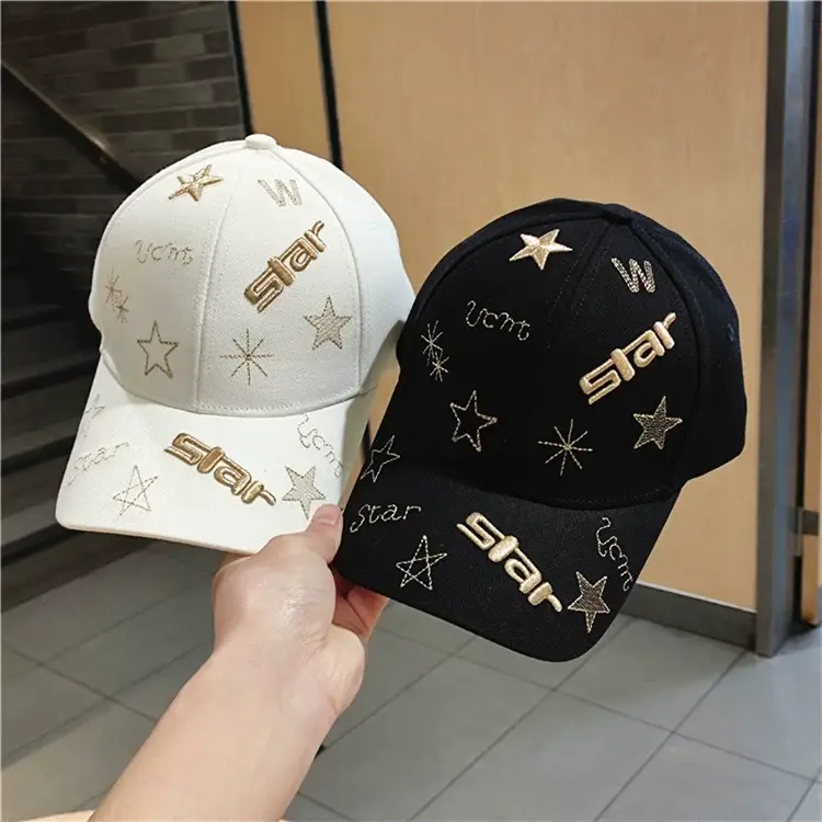 Black Star Embroidered Baseball Cap for Men Women — feature 2