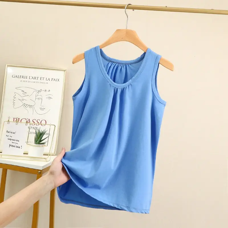 Blue Modal Sleeveless Mom Camisole Women Summer - Image 6