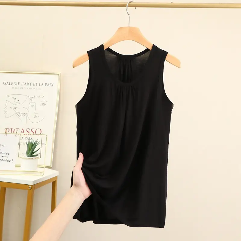 Blue Modal Sleeveless Mom Camisole Women Summer - Image 3