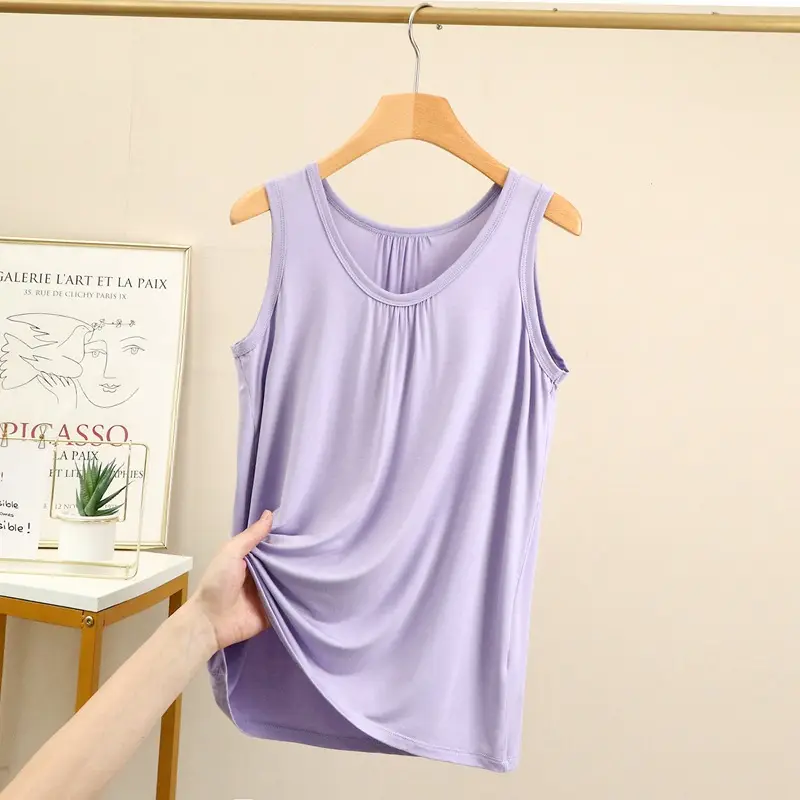 Blue Modal Sleeveless Mom Camisole Women Summer - Image 10