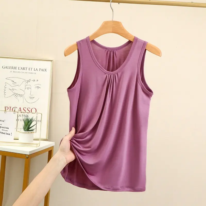 Blue Modal Sleeveless Mom Camisole Women Summer - Image 13