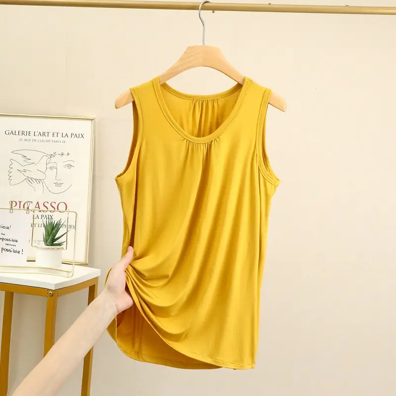 Blue Modal Sleeveless Mom Camisole Women Summer - Image 2