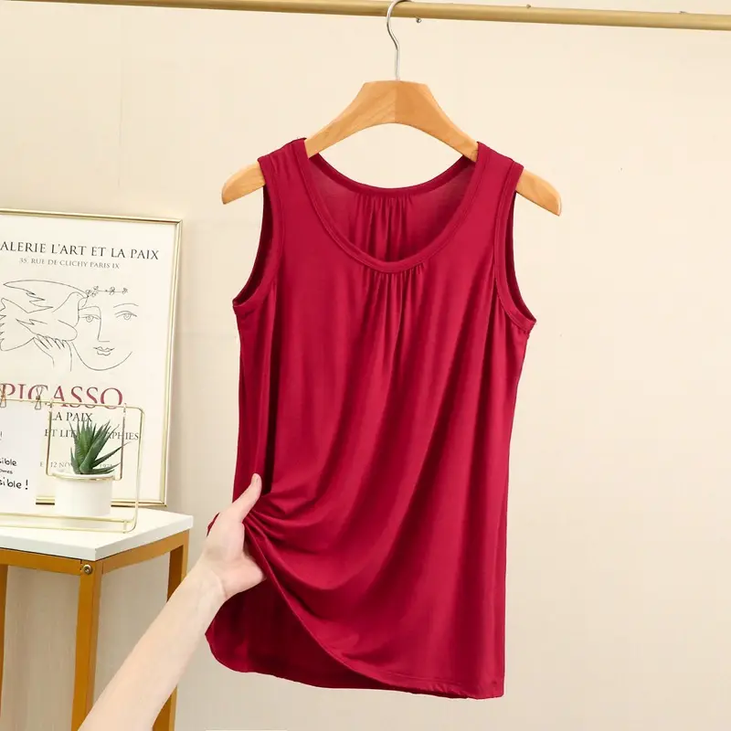 Blue Modal Sleeveless Mom Camisole Women Summer - Image 4