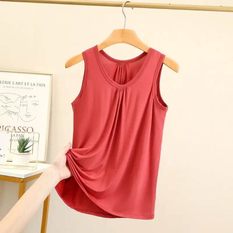 Blue Modal Sleeveless Mom Camisole Women Summer - Image 7