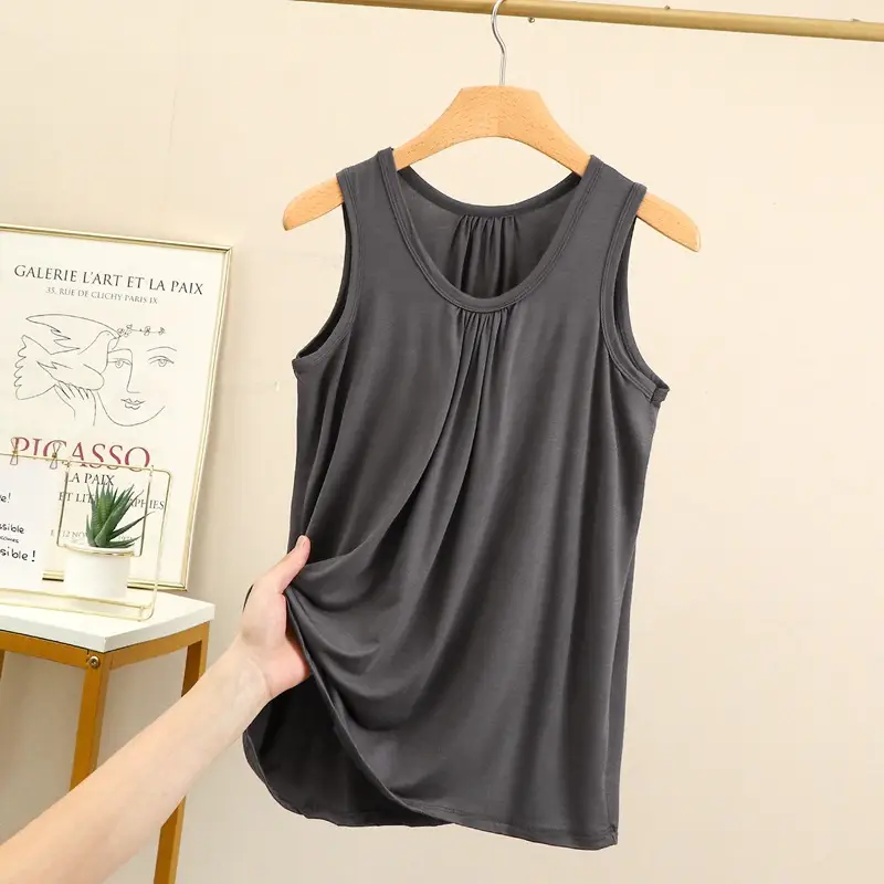 Blue Modal Sleeveless Mom Camisole Women Summer - Image 9