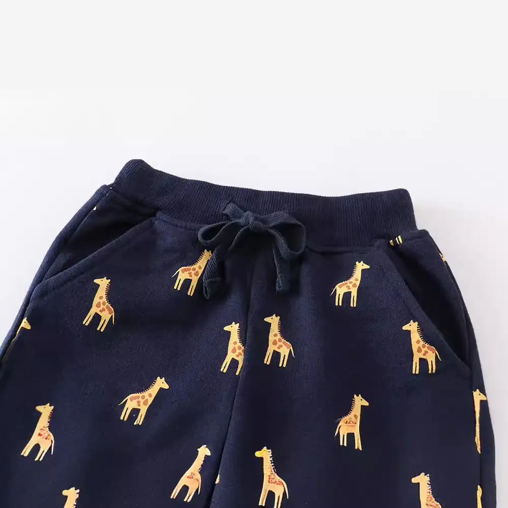 Cotton Camel Print Shorts for Kids Blue - Image 2