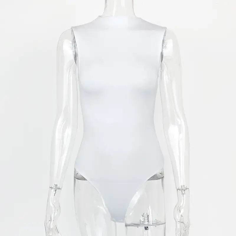 2025 Summer Women's White Slim Fit Jompsuit - Image 2