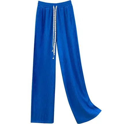 Women Drawstring Wide Leg Pants Black Slimming Casual 2026 - Image 10