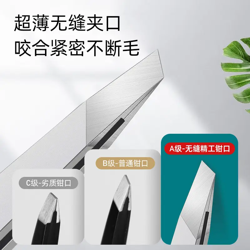 Stainless Steel Eyebrow Plucking Clips for Men - Image 3