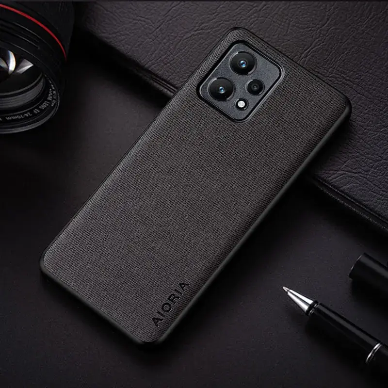 OPPO Realme 9 Pro Plus Phone Case PU Leather Red - Image 2