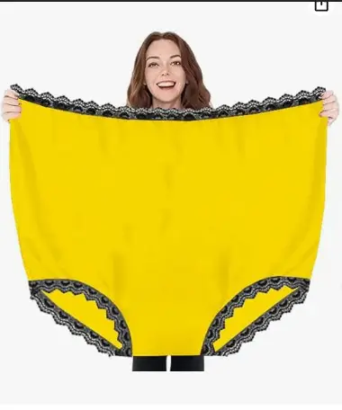 Funny Yellow Bunny Print High Waist Underwear - Image 18