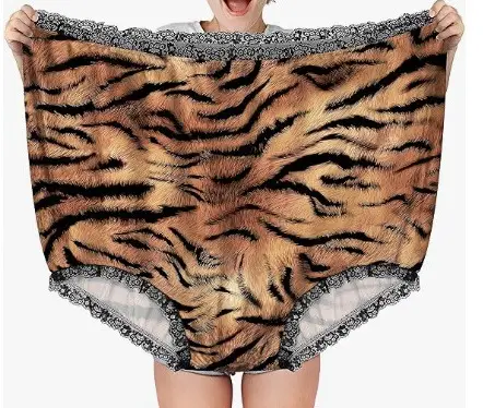 Funny Yellow Bunny Print High Waist Underwear - Image 9