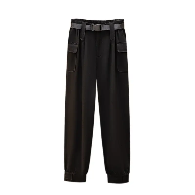 Beige Korean Style Jogger Pants for Plus Size 150kg - Image 6