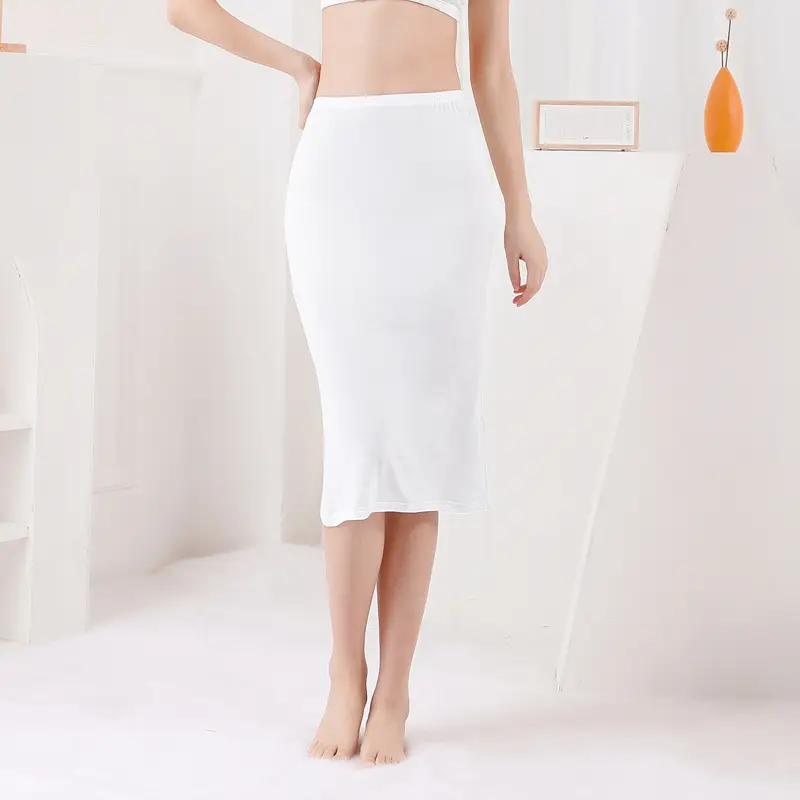 Women's Anti-See-Through Modal Skirt Grey Paris Theme - Image 11