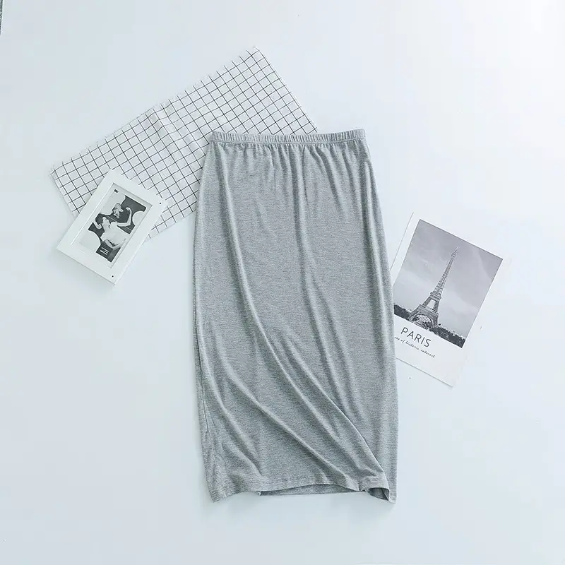 Women's Anti-See-Through Modal Skirt Grey Paris Theme - Image 2
