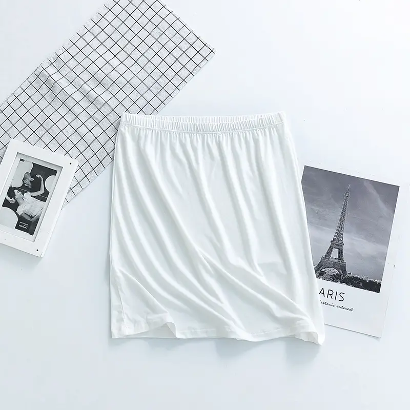 Women's Anti-See-Through Modal Skirt Grey Paris Theme - Image 5