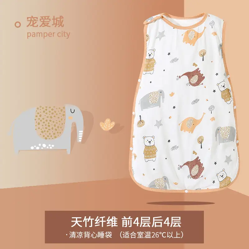 Baby Kick-Proof Quilted Vest for Girls, Bamboo Cotton, 12" - Image 8