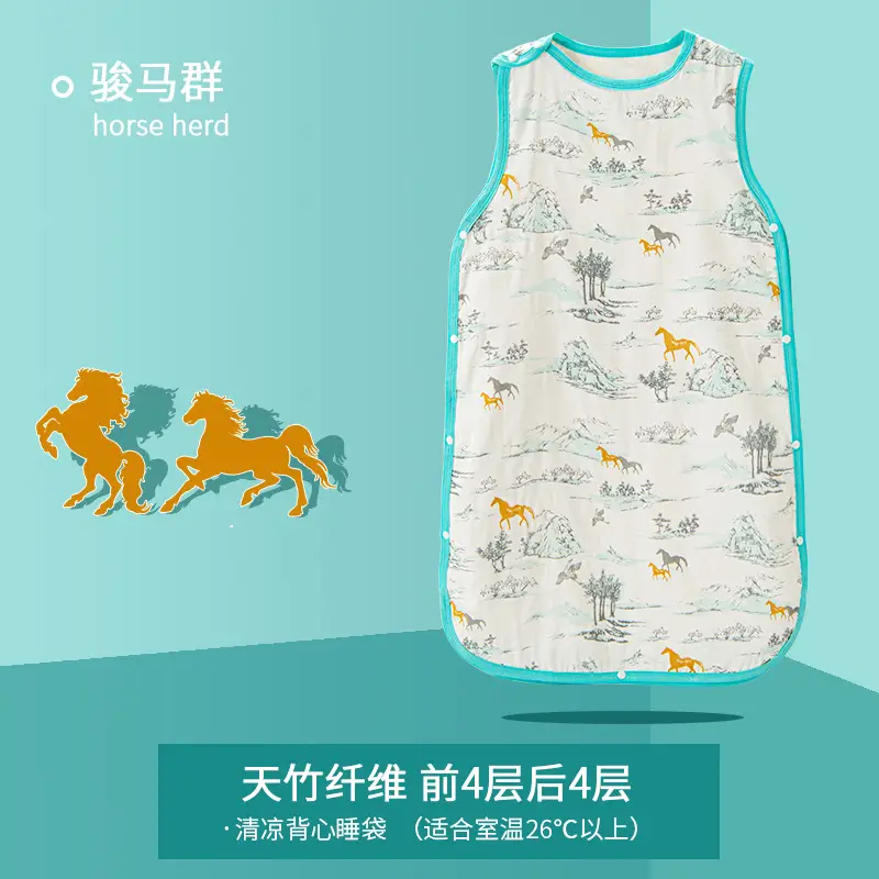 Baby Kick-Proof Quilted Vest for Girls, Bamboo Cotton, 12" - Image 4