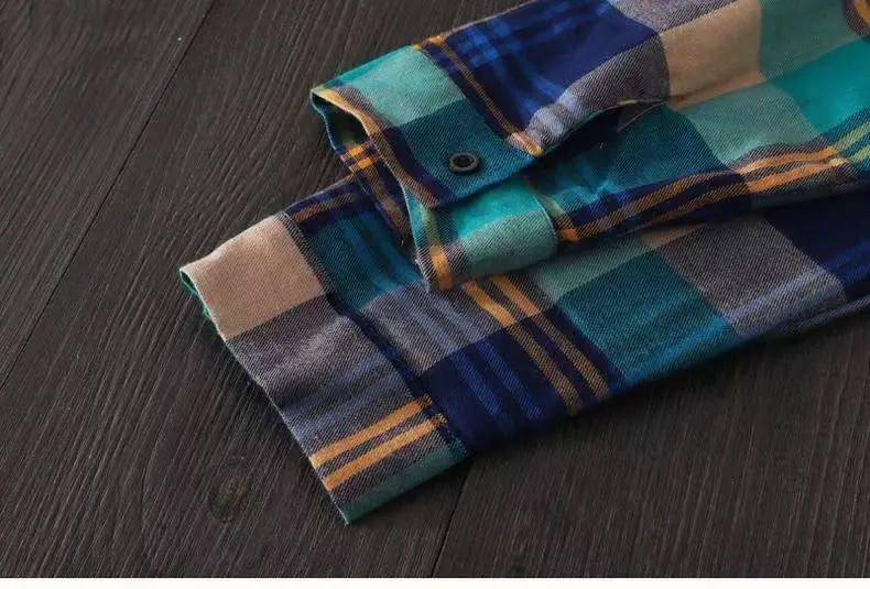 Women Plaid Korean Shirt Long Sleeve Sun Protective Coat Large — feature 10