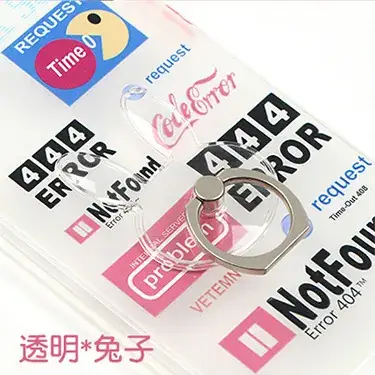Transparent Crystal Mobile Phone Holder with Back Sticker - Image 2