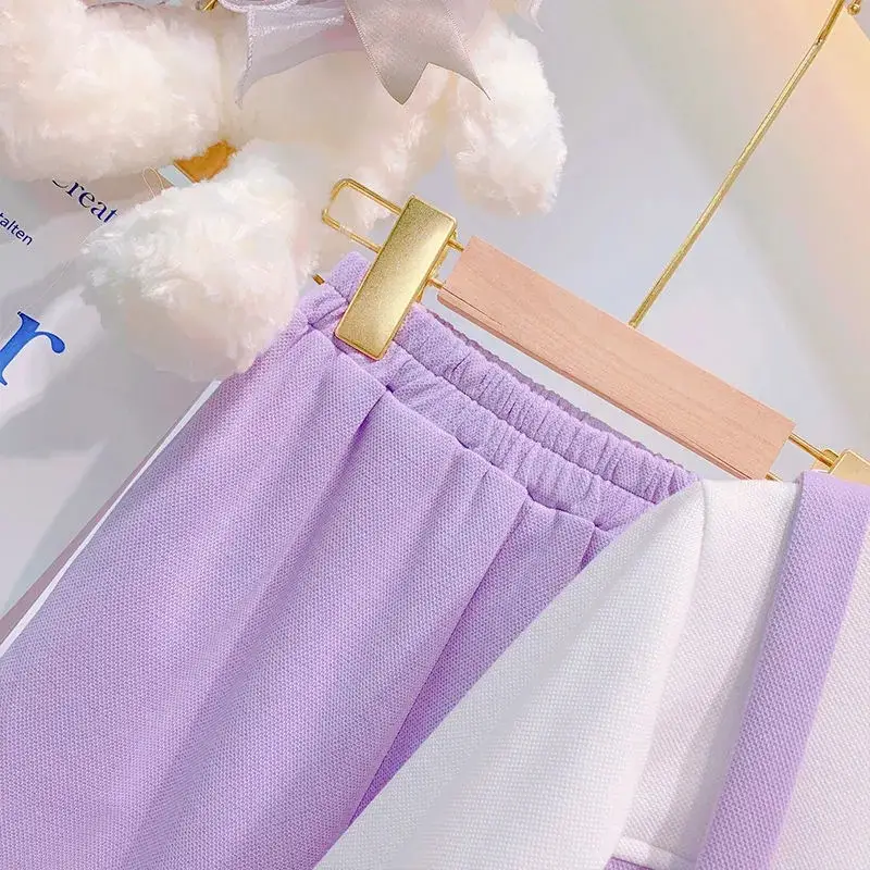 Girls' Purple Bunny Backpack Set Spring Clothing - Image 5