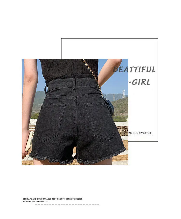Women Denim Shorts High Waist Summer 2022 — feature 10