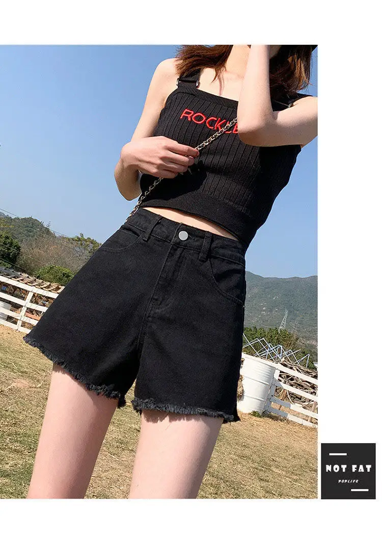 Women Denim Shorts High Waist Summer 2022 — feature 11