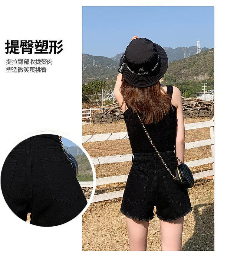Women Denim Shorts High Waist Summer 2022 — feature 6