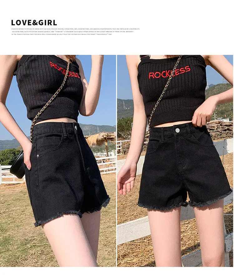 Women Denim Shorts High Waist Summer 2022 — feature 8