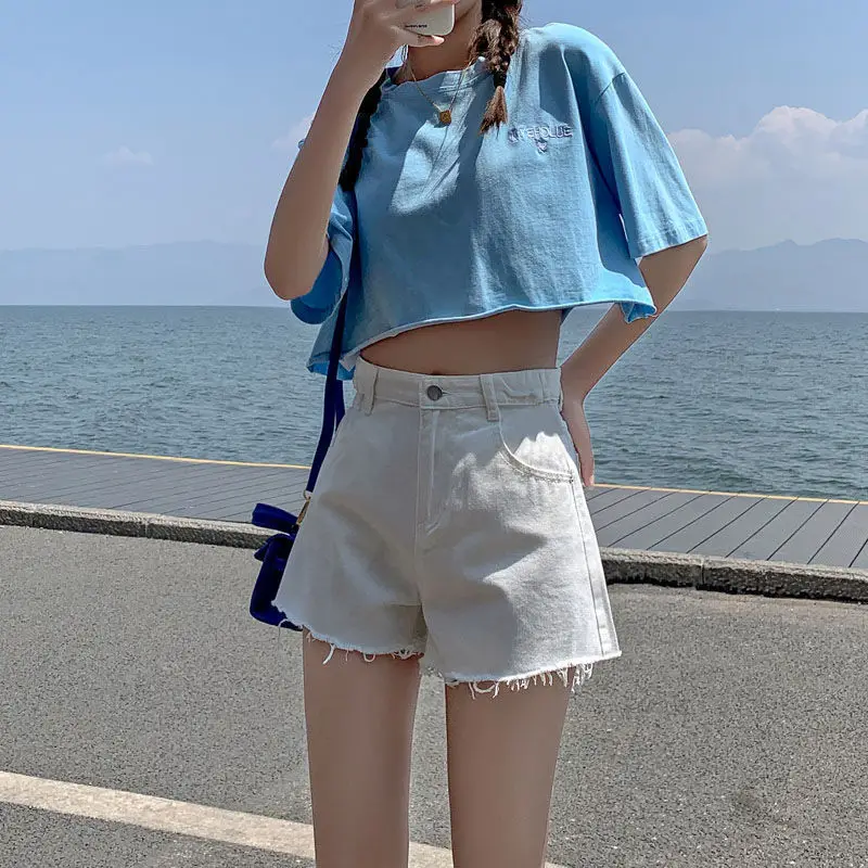 Women Denim Shorts High Waist Summer 2022 - Image 3