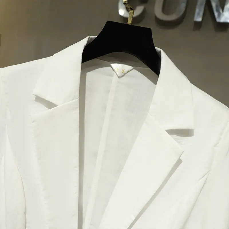 2022 Women Black Korean Style Slimming Suit Jacket - Image 5