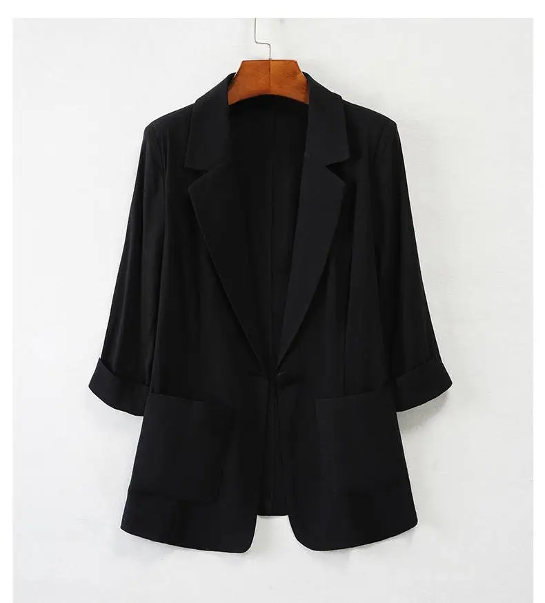2022 Women Black Korean Style Slimming Suit Jacket — feature 8