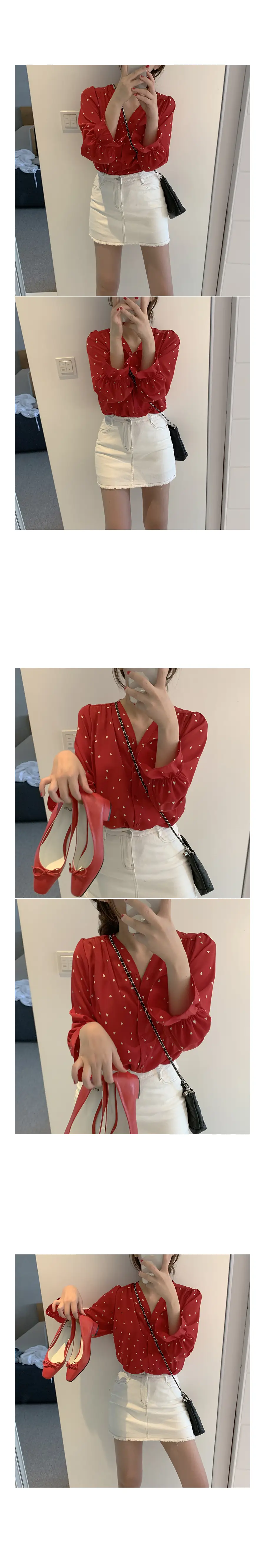 Fairy-Like Chiffon Top with Long Sleeve & Slim Fit for Women — feature 14