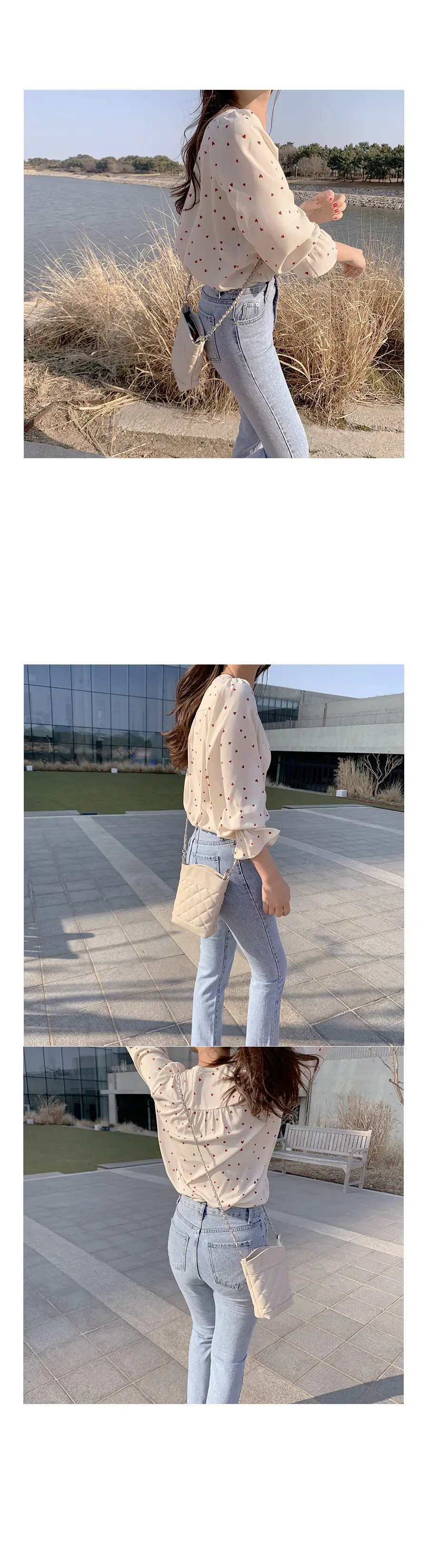 Fairy-Like Chiffon Top with Long Sleeve & Slim Fit for Women — feature 4