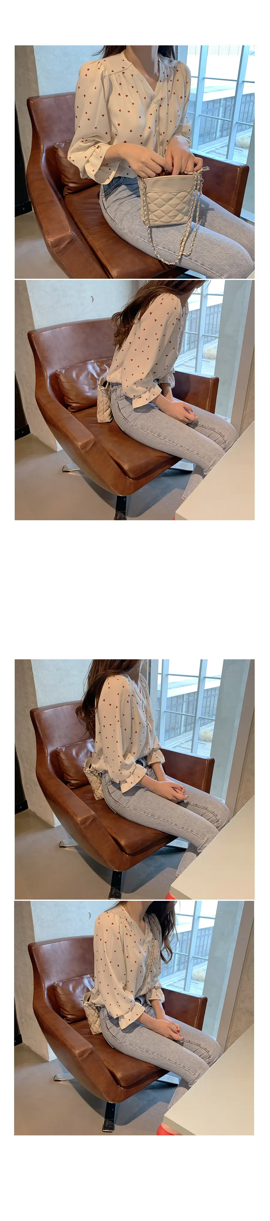 Fairy-Like Chiffon Top with Long Sleeve & Slim Fit for Women — feature 6