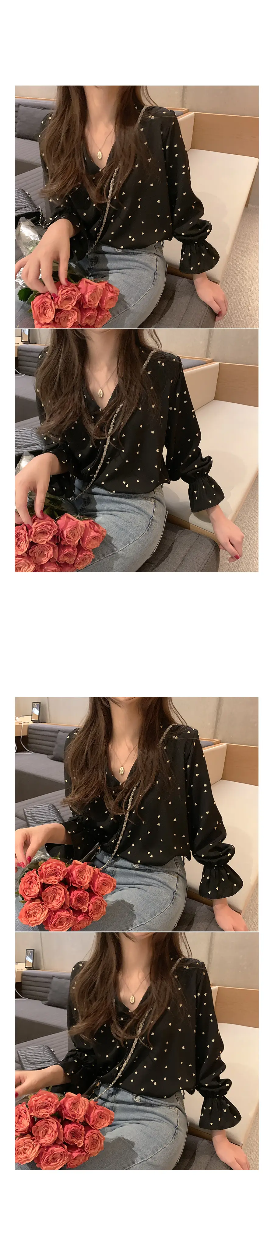 Fairy-Like Chiffon Top with Long Sleeve & Slim Fit for Women — feature 9