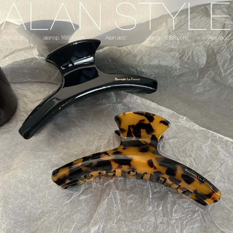 Leopard Print Curved Hair Clip for Women Men — feature 10