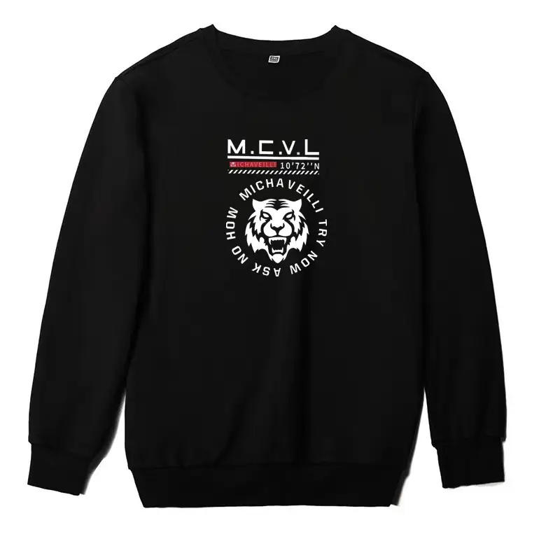 Men Black Dream Graphic Sweatshirt Plus Size